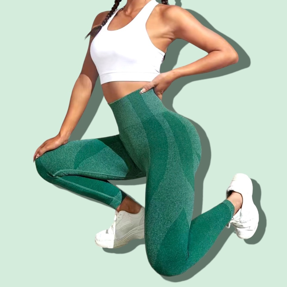 💚 MFF High Waisted Leggings Yoga Pants Vital Tummy Control 💚
